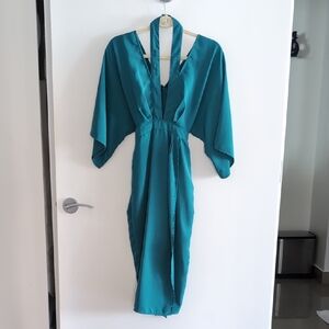 Asos Teal Halter Kimono Dress